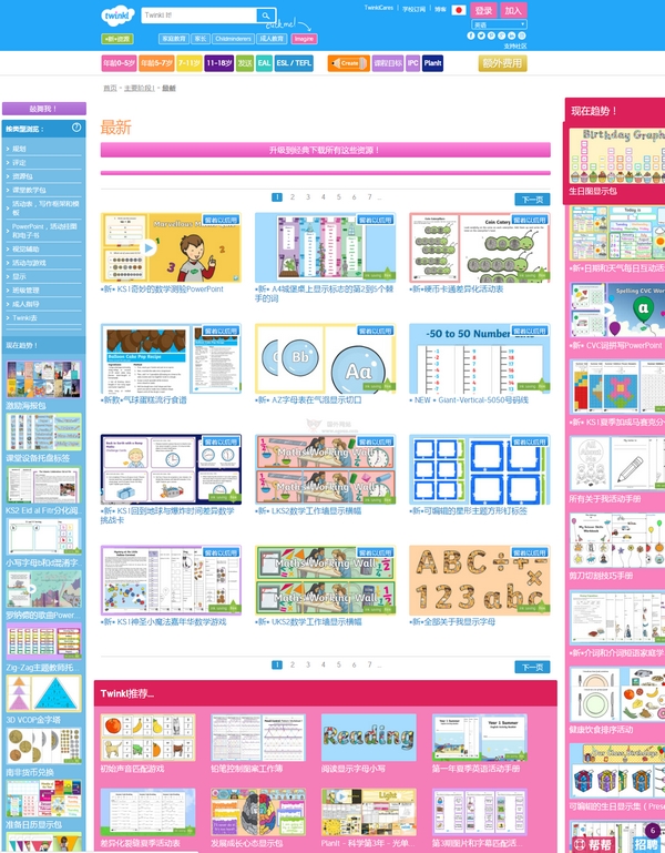 Twinkl 英国教师教学大纲资源网