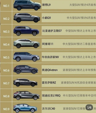 2022公认最好纯电动车suv(2022公认最好纯电动车suv6座)