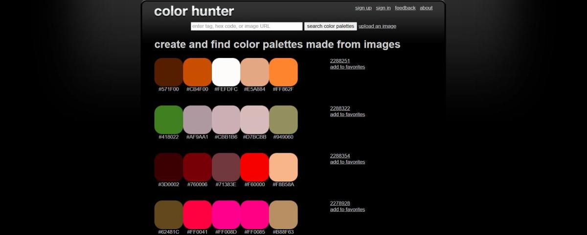 ColorHunter ColorHunter官网:图片色彩搜索图片平台