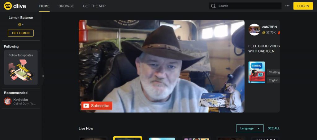 Dlive官网:区块链社交直播平台