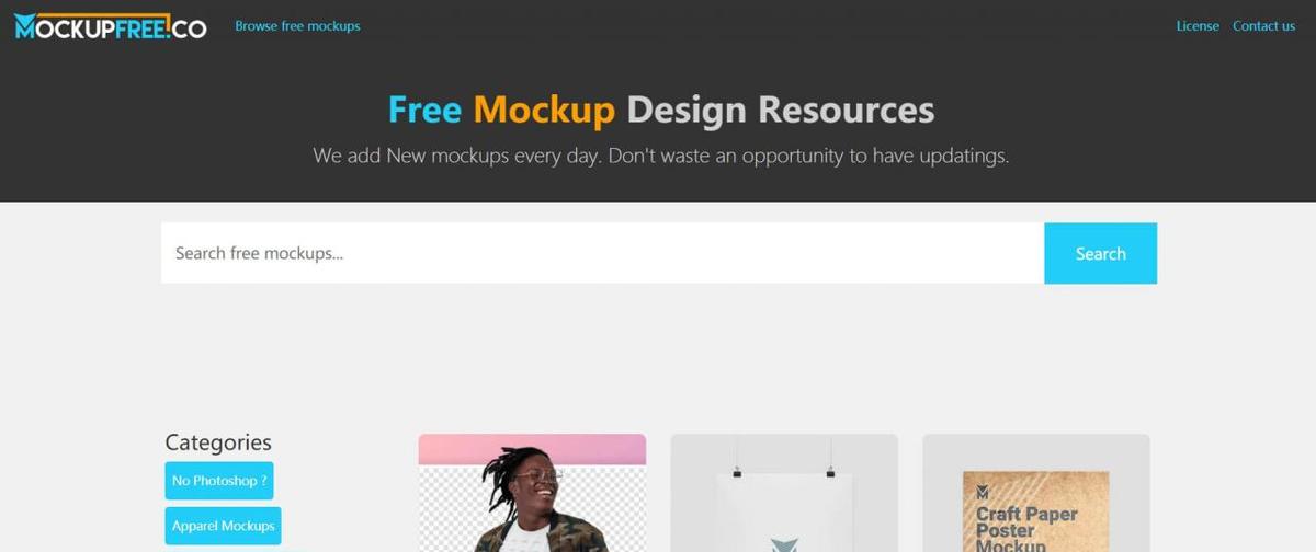 Mockupfree Mockupfree官网:免费PSD实体模型样机素材网站