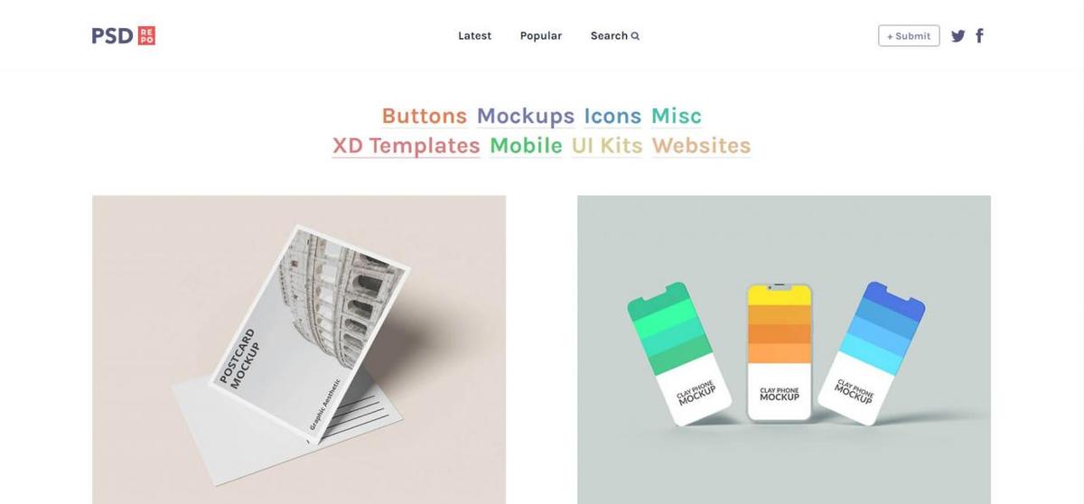 PSDRepo PSDRepo官网:高质量PSD设计模板素材库