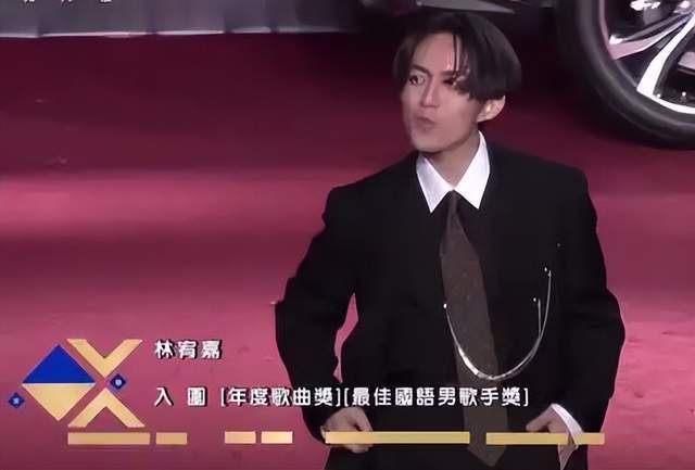 35岁的林宥嘉拍照帅气，下巴尖得像锋利的匕首。粉丝担心她太瘦不健康。