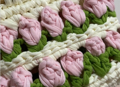 郁金香布艺手工包做法(郁金香编织包)