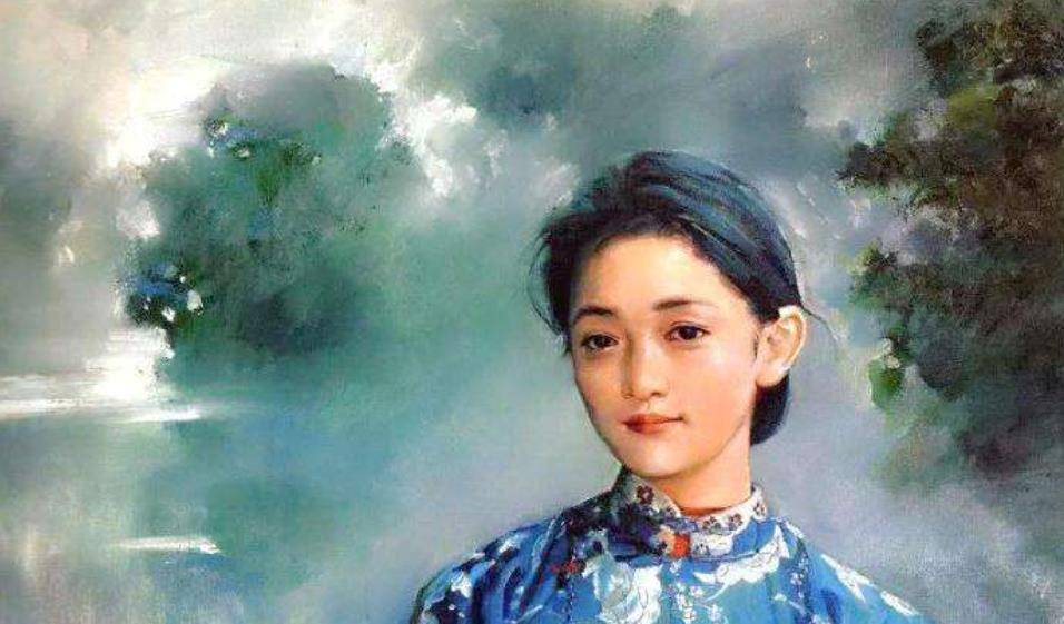 油画 周迅(周迅油画像半身)