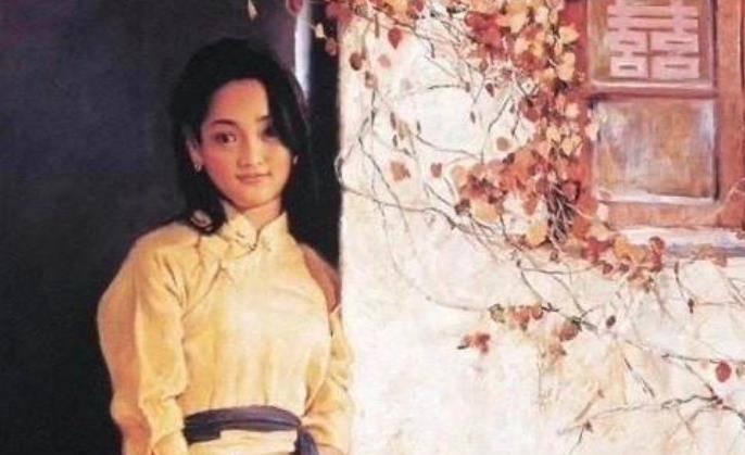 油画 周迅(周迅油画像半身)