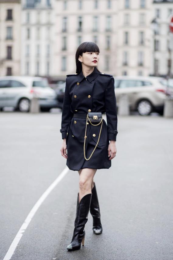 155cm女生很矮吗,155穿104的风衣长吗