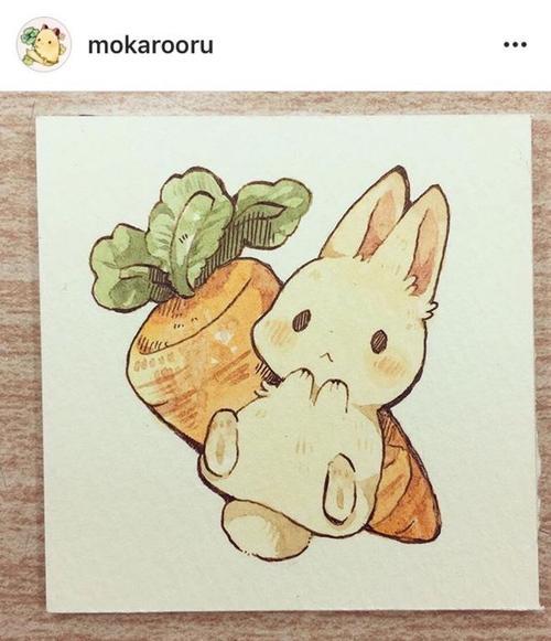 兔子怎么画,孩子画兔子的说说