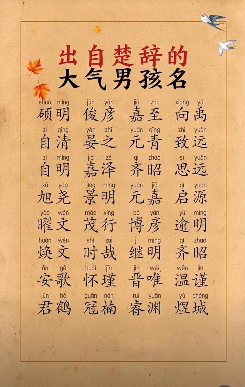 最好听的男孩名字大全三个字叫什么名字好听哪